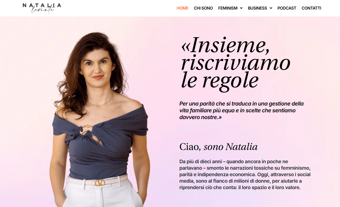 NataliaLevinte.it — «Insieme, riscriviamo le regole»